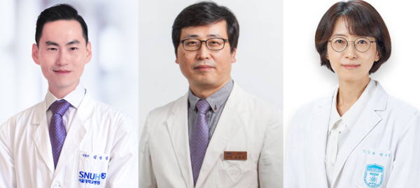 왼쪽부터 김성민 교수·, 김병준 교수, 박수연 교수
