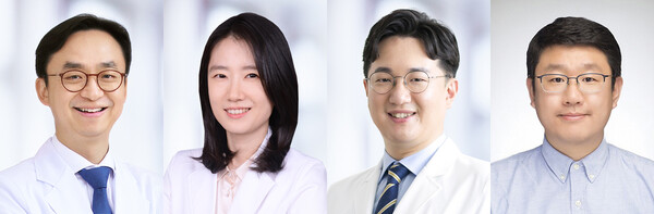(왼쪽부터] 서울대병원 최의근, 이소령, 권순일 교수, 숭실대 한경도 교수